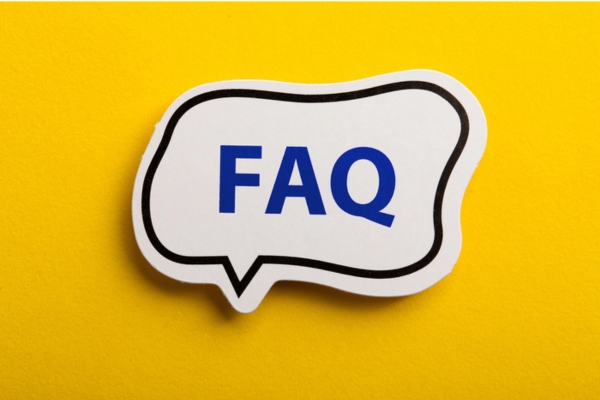 FAQ inside a speech bubble depicting AC Unit Isn’t Blowing Cold Air questions