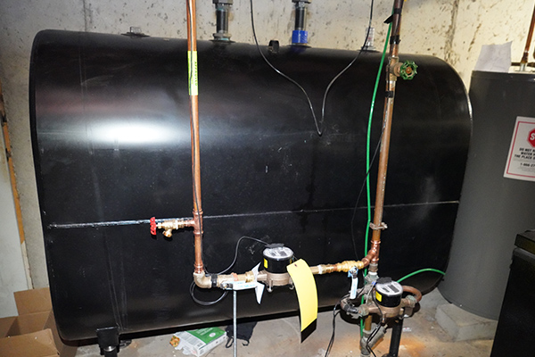 heating oil tank installation in new england home by fawcett energy