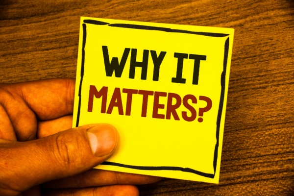 why it matters written on a sticky note depicting air conditioner maintenance