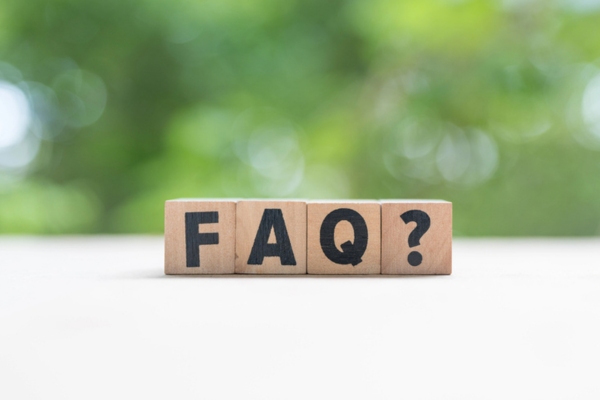 FAQ spelled using wooden letter cubes depicting Heating Oil in Summer questions
