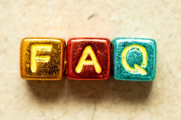FAQ spelled using metallic letter beads depicting Questions About Furnace Noise