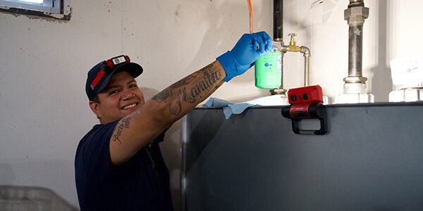 heating oil storage tank installation by fawcett energy
